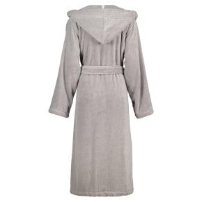 Халат женский из Германии махровый с капюшоном Sauna Time 832 XL (48/50 европейский размер) 70 - Серый