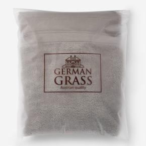 Полотенце микрокоттон высокой плотности 80х150 Grey Balance Grass - Серый премиум в индивидуальной упаковке