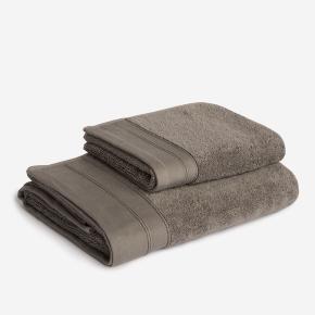 Комплект полотенец микрокоттон 2 шт. (40х70, 70х140) Grey Balance Grass - Серый
