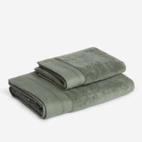 Комплект полотенец микрокоттон 2 шт. (40х70, 70х140) Olive Balance Grass - Оливковый