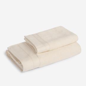Комплект полотенец микрокоттон 2 шт. (40х70, 70х140) Cream Balance Grass - Кремовый