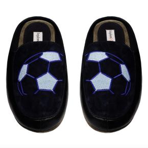 Тапочки мужские кожаные (41 размер) Футбол - Фото 2