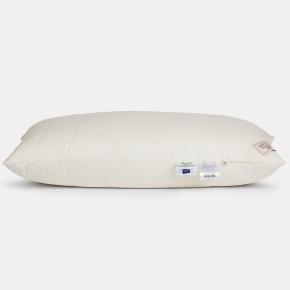 Подушка органик стеганая 50х90 Organic Cotton Grass  лён / хлопок - регулируемая с внутренней наволочкой на молнии