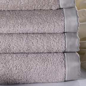Полотенце махровое 50х80 Adour Claire Batist Atelier -  Серо-бежевое