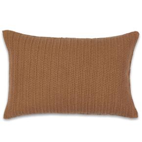 Подушка декоративная шерстяная текстурная вязка Альпака 40x60 Alpaca Texture - Миндальный
