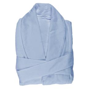 Халат египетский хлопок Amigo XXL 330 - Голубой