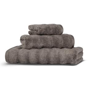Полотенце волнистое мягкое 70х140 Ash Ribbed модал / хлопок - Коричневый от Hamam (Хамам)