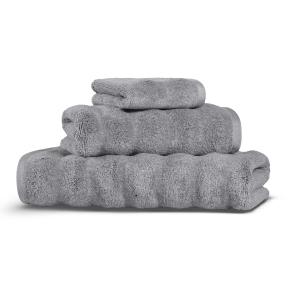 Полотенце волнистое мягкое 70х140 Ash Ribbed модал / хлопок - Коричневый от Hamam (Хамам)