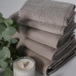 Полотенце красивое 50х80 Brise Claire Batist Atelier - Серо-бежевое