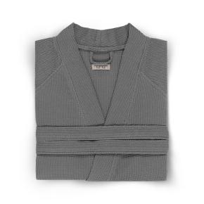 Халат бамбук вафельный кимоно унисекс Calamus L/XL - Темно-серый от Hamam премиум турция
