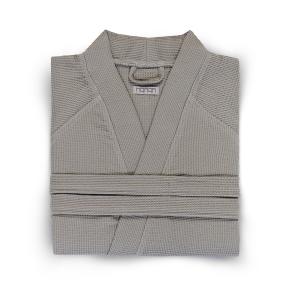 Халат бамбук вафельный кимоно унисекс Calamus S/M - Дым от Hamam премиум турция