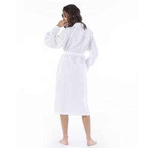 Халат бамбук вафельный кимоно унисекс Calamus L/XL - Белый от Hamam премиум турция