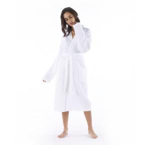 Халат вафельный легкий кимоно унисекс Calamus L/XL - Белый от Hamam премиум турция