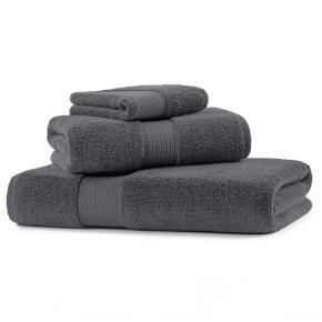Полотенце хлопок органический 76х142 Classy - Темно-серое