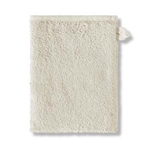 Рукавичка махровая льняная для душа и бани 16х21 Galata Plain Soft - Слоновая кость