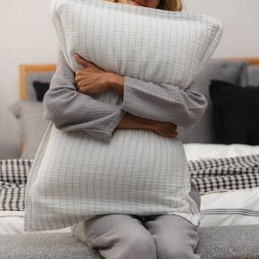 Наволочка из муслина мягкая 50х70 Gauze Striped - Бело-серая