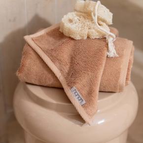 Салфетка махровая для лица и рук 30х40 Glam - Темно-оранжевая от Hamam (Хамам) шелковистая и блестящая