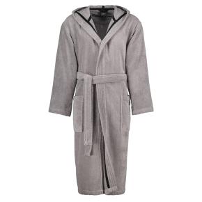 Халат мужской махровый с капюшоном Sauna Time 833 XL  (58/60 размер) 79 - Серый Cawo