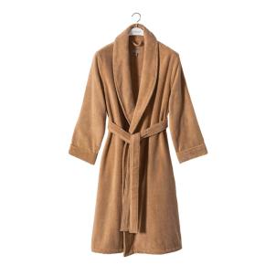 Халат унисекс банный махровый премиум класса Heritage S - Тёмно-карамельный
