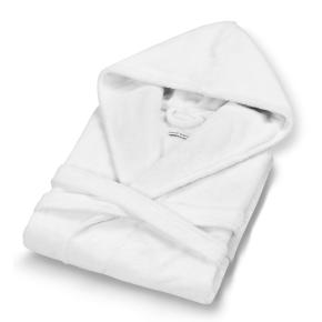 Халат с длинными рукавами махровый унисекс с капюшоном  Santana Hooded L/XL - Белый L'appartement Лапартмент