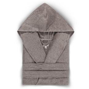 Халат легкий с капюшоном Ash Light Hooded S/M хлопок с модалом - Коричневый меланж от Hamam