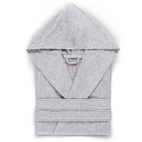 Халат легкий с капюшоном Ash Light Hooded L/XL хлопок с модалом - Светло-серый меланж