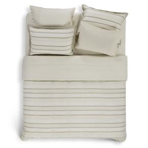 Пододеяльник натуральный в полоску 240х220 Hanim Striped - Слоновая кость