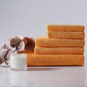 Комплект премиум класса полотенец махровых 3 предмета (40х40, 50х80, 70х150) Ile - Оранжевый Claire Batist