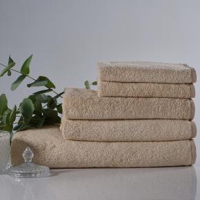 Полотенце дорогое махровое с сатиновым кантом 50х80 Ile - Персиковый Claire Batist Atelier