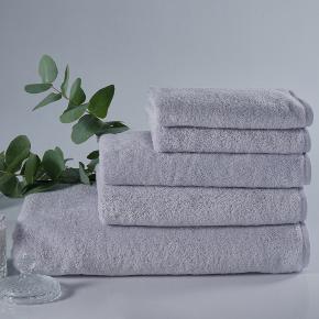 Комплект полотенец элитные для рук и тела махровых 2 шт. (50х80, 80х150) Ile - Мягкий Сизо-серый