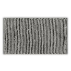 Коврик хлопковый рифленый в полоску махровый 60х90 Slim Ribbed Темно-серый (Слим Риббед) от L'appartement (Лаппартмент)