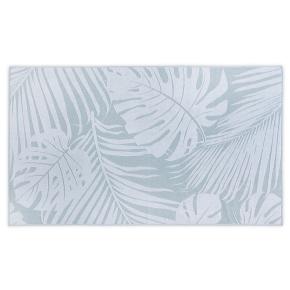 Полотенце пляжное жаккард Пальмовые листья 100х180 Leaves Jacquard - Бирюзовое