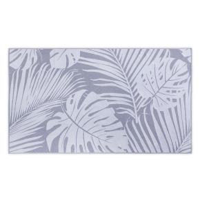 Полотенце для пляжа жаккард Пальмовые листья 100х180 Leaves Jacquard - Синее