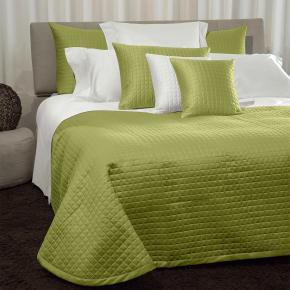 Покрывало стеганое хлопок 100% Италия 270x260 Мазаччо Masaccio 272 Moss Green - Зеленый мох
