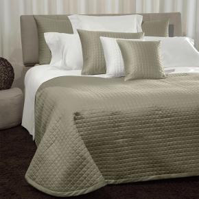 Покрывало стеганое хлопок 100% Италия 270x260 Мазаччо Masaccio 269 Olive Green - Оливковый зеленый