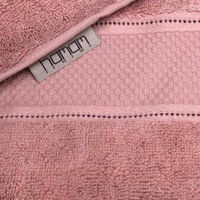 Полотенце премиум класса тенсель хлопок от Hamam высокой плотности 30х40 Mineral - Пыльно-розовое