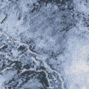 Коврик премиум класса волна морская махровый 70х130 Nazare (Назар) 307 - Пыльно-синий