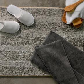 Коврик турция ворсистый в ванную 60х90 Neppy Tufted - Светло-серый