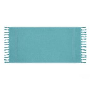 Полотенце с кисточками тонкое махровое для рук 50х100 Meyzer Tassels - Бирюзовое