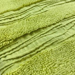 Полотенце впитывающее пушистое высокой плотности хлопок 100% 30х40 Nova - Салатовое