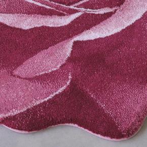 Коврик роза для ванны круглый в форме цветка d-90 Passion Пассион - 573 Светло-коралловый Abyss Habidecor