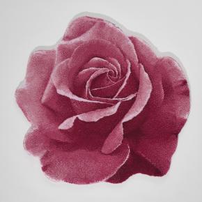 Коврик роза для ванны круглый в форме цветка d-90 Passion Пассион - 573 Светло-коралловый