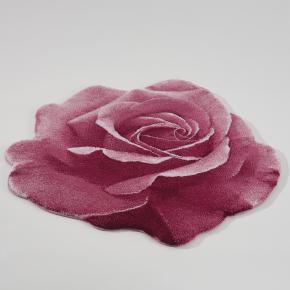 Коврик элитный роза для ванны круглый в форме цветка d-90 Passion Пассион - 573 Светло-коралловый