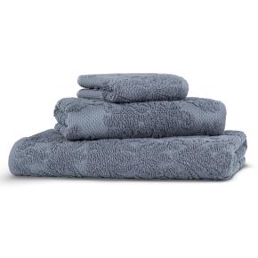 Полотенце турция красивое с жаккардовым узором 50х100 Patara - Серо-голубое