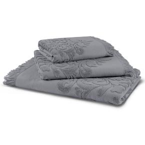 Полотенце жаккард премиум махровое 50х100 Penna Solid Jacquard - Серо-голубое