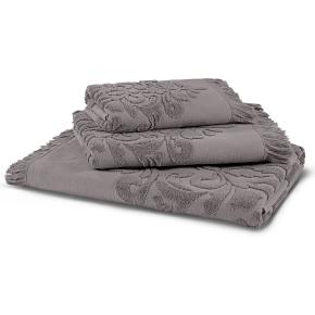 Полотенце турция хлопок жаккард премиум махровое 50х100 Penna Solid Jacquard - Серое