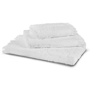 Полотенце турция хлопок жаккард премиум махровое 100х180 Penna Solid Jacquard - Белое