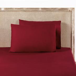 Наволочки из перкаля комплект (50х70 - 2 шт.) Percale - Бордовые