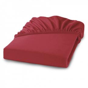 Простыня перкаль хлопок на резинке 180х220х30 Percale - Винный L'appartement