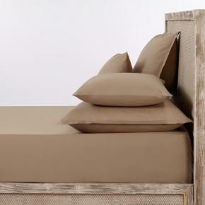 Простыня перкаль хлопок базовая 270х310 Percale - Дым L'appartement